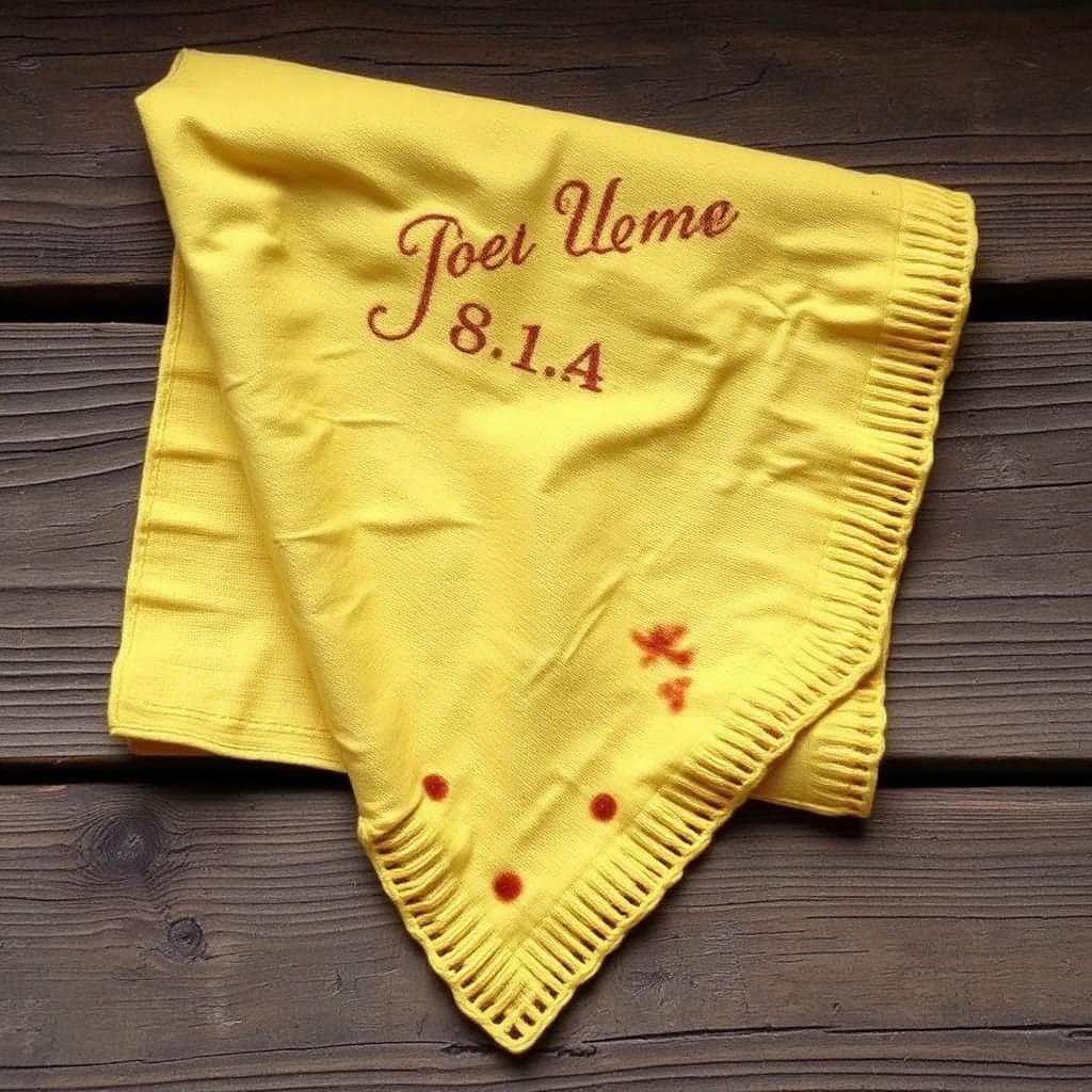 Embroidered Linen Handkerchief